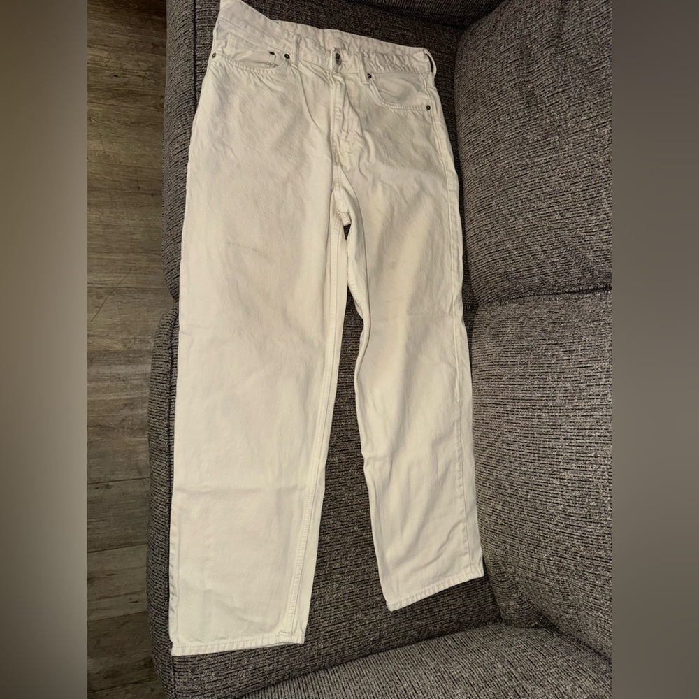 H&M Men's Straight Jeans - Cream
